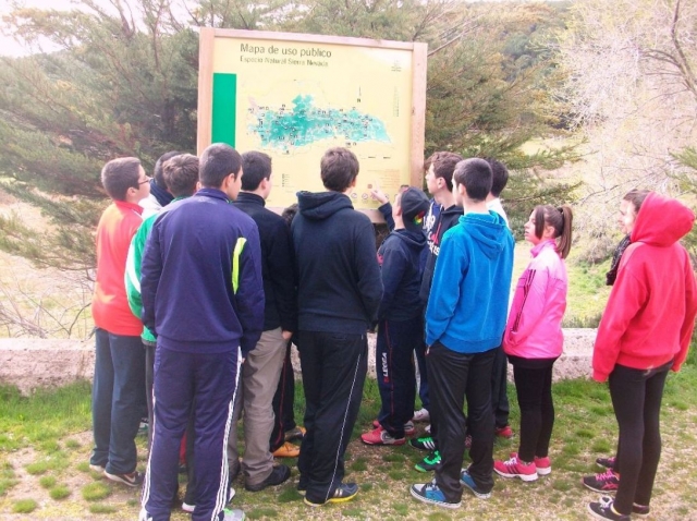 Panel con informacion del Parque Natural